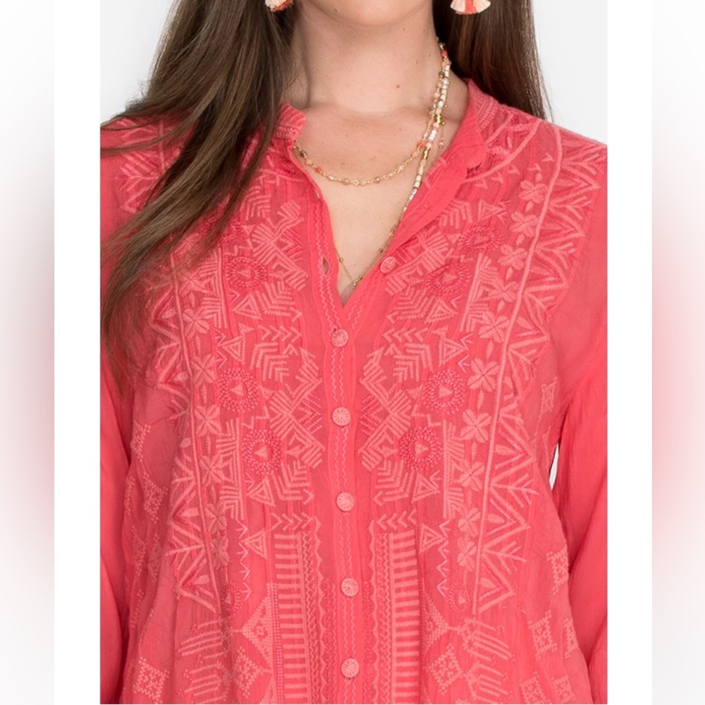 JOHNNY WAS “Rami” Tunic. NWOT. Size Small. Color “fruit Punch”